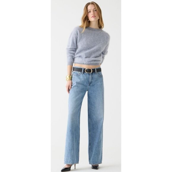 J Crew Low Rise Wide Leg Jeans Sydney Wash‎ Light Size 29 BX966 $148 Boho Y2K - Picture 1 of 12